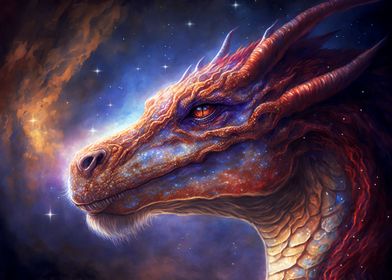 Cosmic Space Dragon