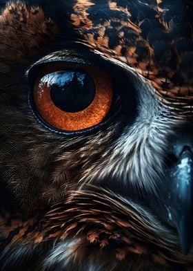 Enchanting Owl Eye Macro