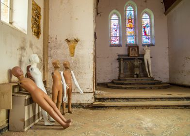 The church with mannequins