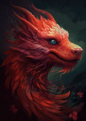 Red Dragon Portrait