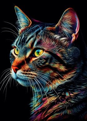 Colorful Cat