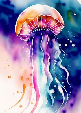 Watercolour Jellyfish