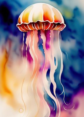 Watercolour Jellyfish