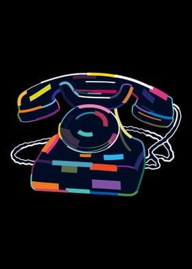 Telephone in retro style