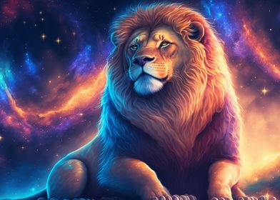 Cosmic Space Lion
