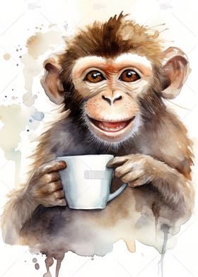Monkey at Coffee Time