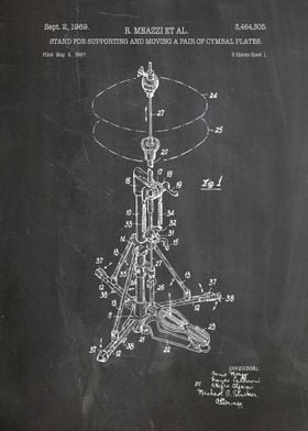 Drum stand patent 1969