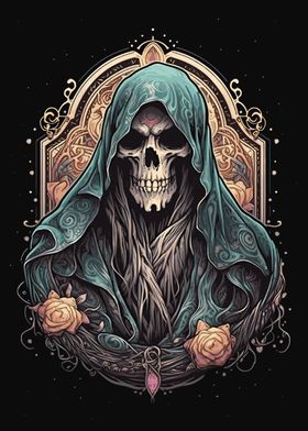 Tarot Grim Reaper Skeleton