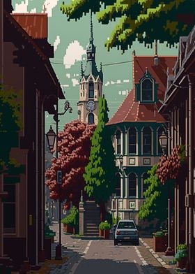 Gelsenkirchen Pixel art 