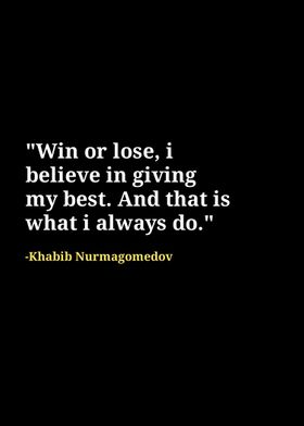 Khabib Nurmagomedov quotes