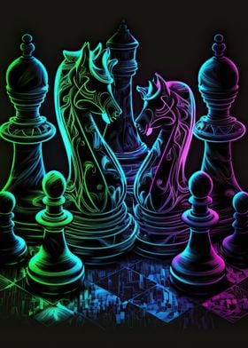 Chess neon