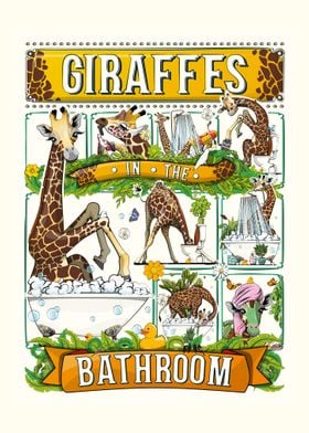 Giraffes in the Bathroom