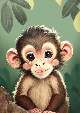 Baby Monkey Cute Animal