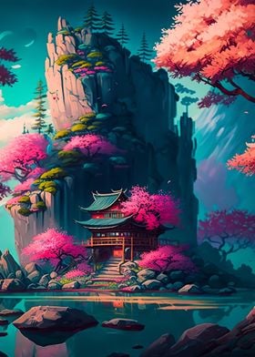 Cherry Blossom Japan Art