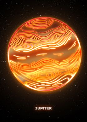 Jupiter neon planet