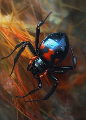 Colorful Black Widow