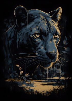 Vintage leopard poster 1