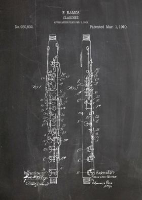 Clarinet patent 1910