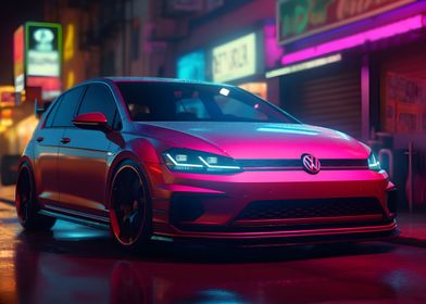 Neon VW Golf 7 GTI