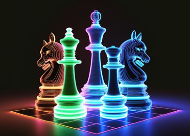 Chess neon