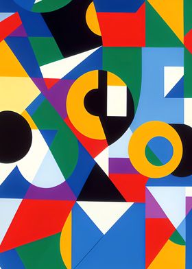 COLORFUL BAUHAUS SHAPES