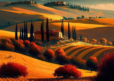 Tuscany Italy Landscape