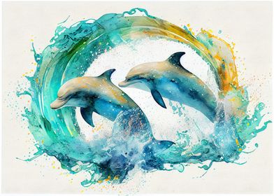 Tropcal Dolphin Duo 1