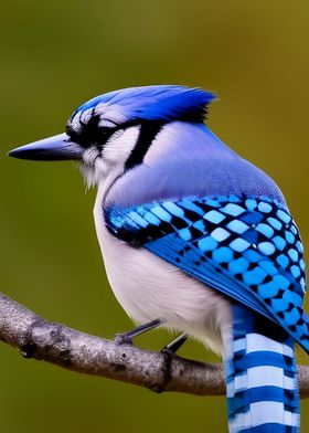 A beautiful Blue Jay bird