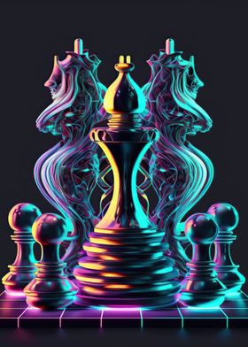 Chess neon