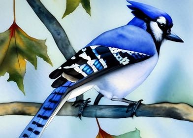 A beautiful Blue Jay bird