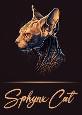 Elegant Sphynx Cat
