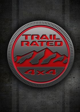 RED TRAIL RATED BADGE