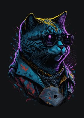 Cool Hipster Cat