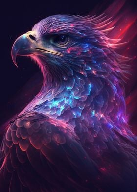 Galaxy Eagle Hawk Bird