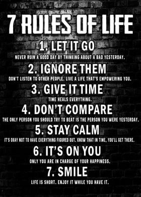 7 Rules Of Life 