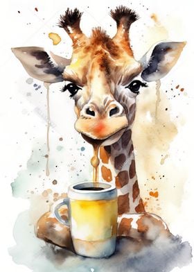 Giraffe at Coffee Time