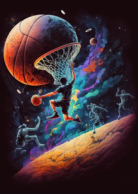 Basketball Sport Colorful