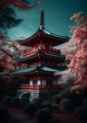 Temple pagoda Japan1