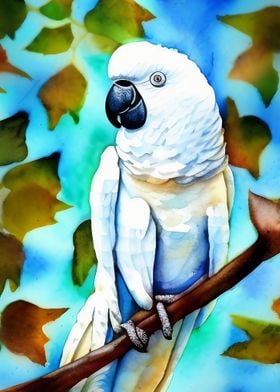 A beautiful white Cockatoo