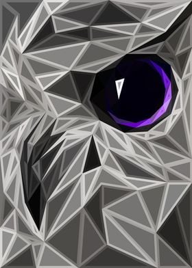 Owl Lowpoly Engraved