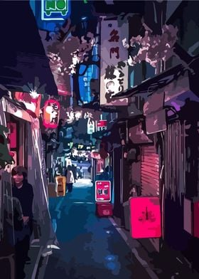 Japan at night