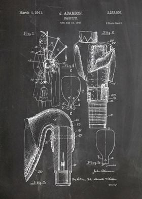 Bagpipe patent 1941