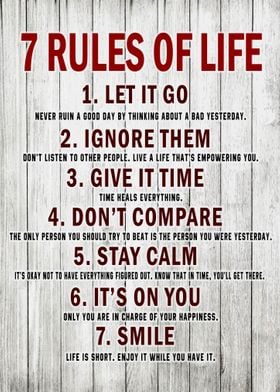 7 Rules Of Life 