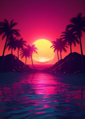Tropical Beach Sunset 10
