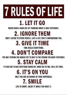 7 Rules Of Life 