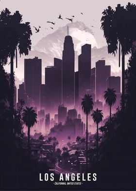 Los Angeles Urban skyline