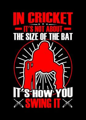 In cricket its not about t