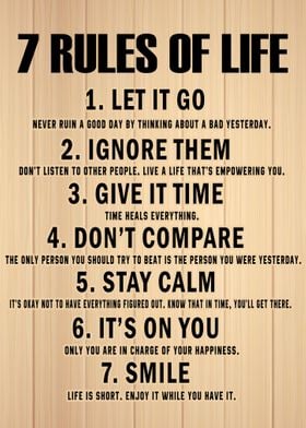 7 Rules Of Life