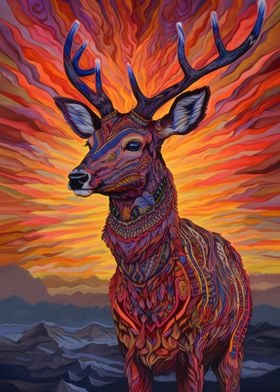 Deer Art Style 6