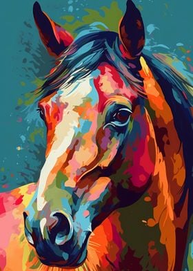 Horse Colorful